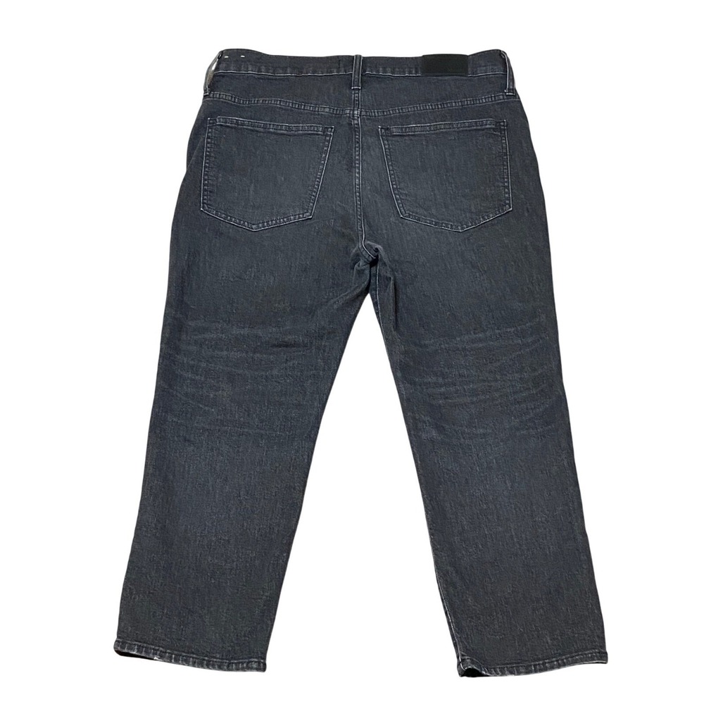 Madewell Perfect Vintage Crop Jeans High Rise Black Wash Denim Size 31P - Picture 2 of 11